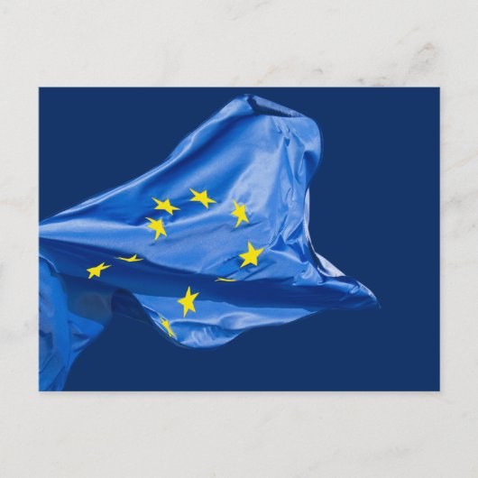 Europese vlag briefkaart (Voorkant)