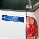 Europese vlag bumpersticker (Op Truck)