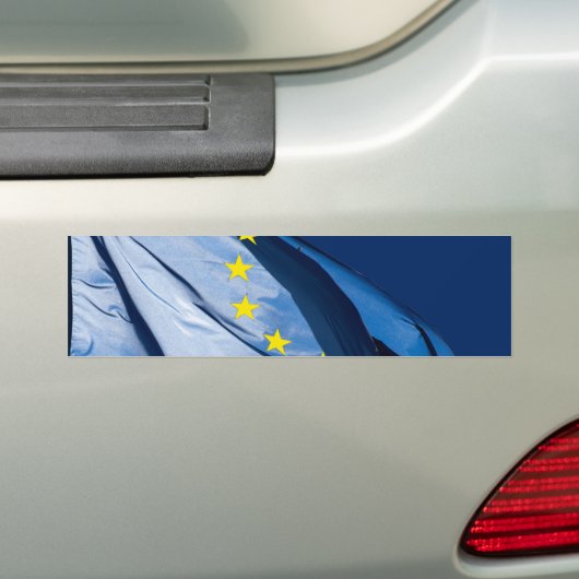 Europese vlag bumpersticker (Op auto)