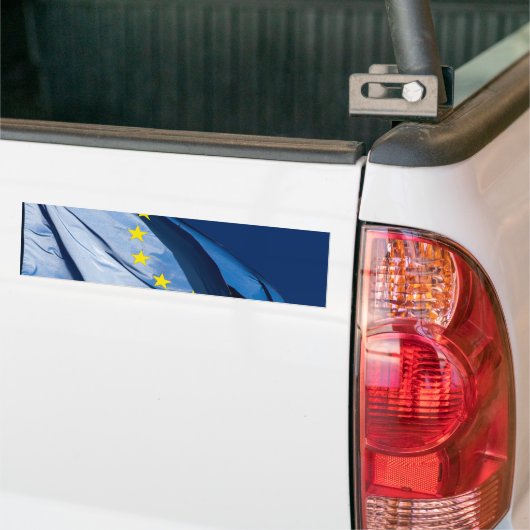 Europese vlag bumpersticker (Op Truck)