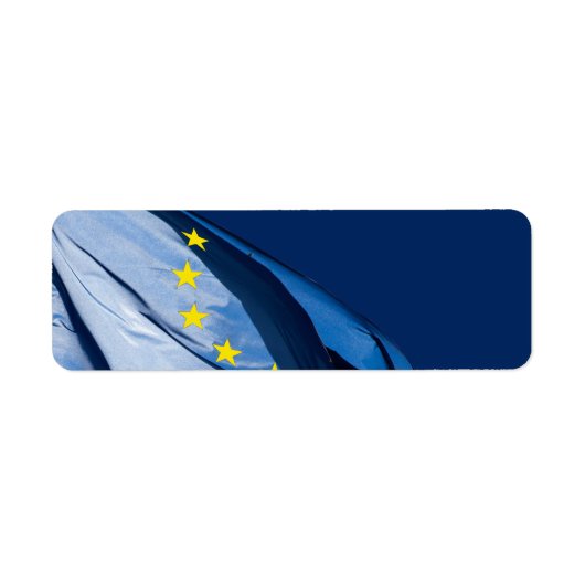 Europese vlag etiket (Voorkant)