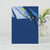 Europese vlag kaart (Staand voorkant)