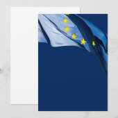 Europese vlag kaart (Voorkant / Achterkant)