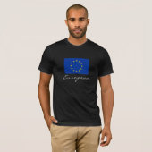 Europese vlag met EU-vlag T-shirt (Voorkant volledig)