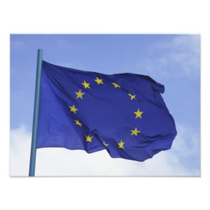 Europese vlag RF) Foto Afdruk