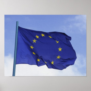 Europese vlag RF) Poster