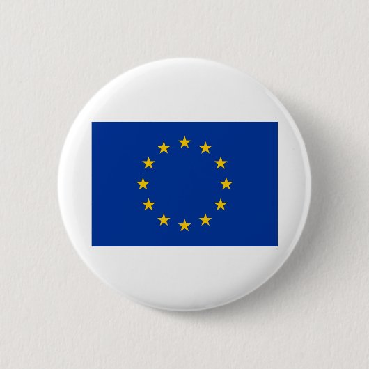 Europese vlag ronde button 5,7 cm (Voorkant)