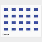 Europese vlag ronde sticker (Vel)