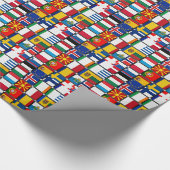 Europese Vlaggen Patchwork Cadeaupapier (Hoek)