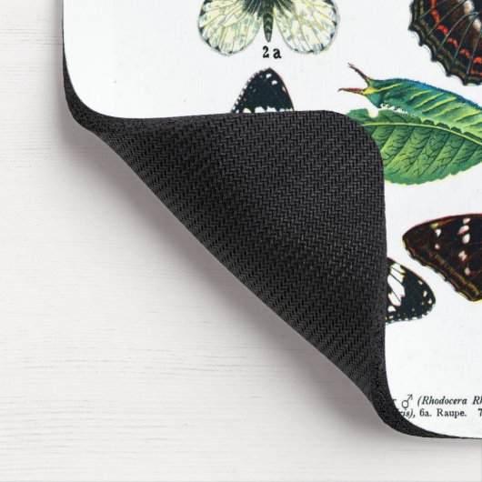 Europese Vlinders Bord II Mousepad Muismat (Hoek)