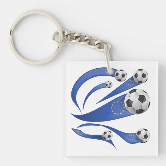 Europese Voetbal Sleutelhanger (Voorkant)