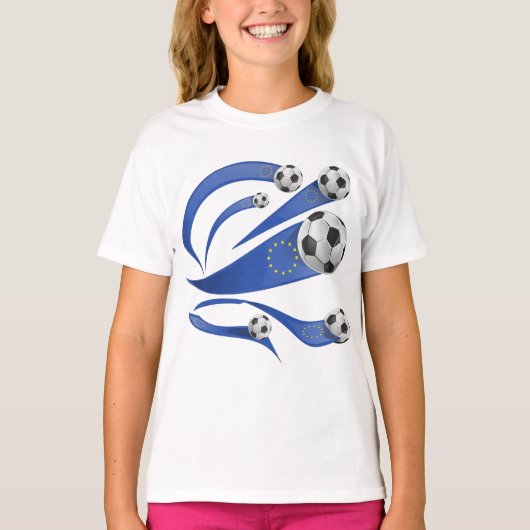 Europese Voetbal T-shirt (Voorkant)
