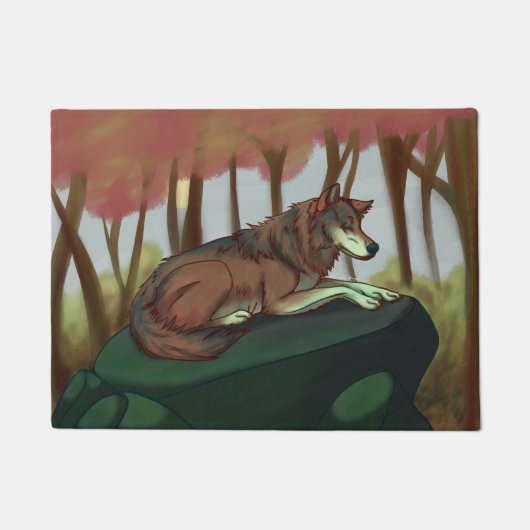 Europese Wolf Deurmat (Voorkant)