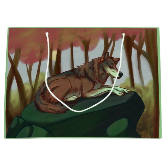 Europese Wolf Groot Cadeauzakje (Voorkant)