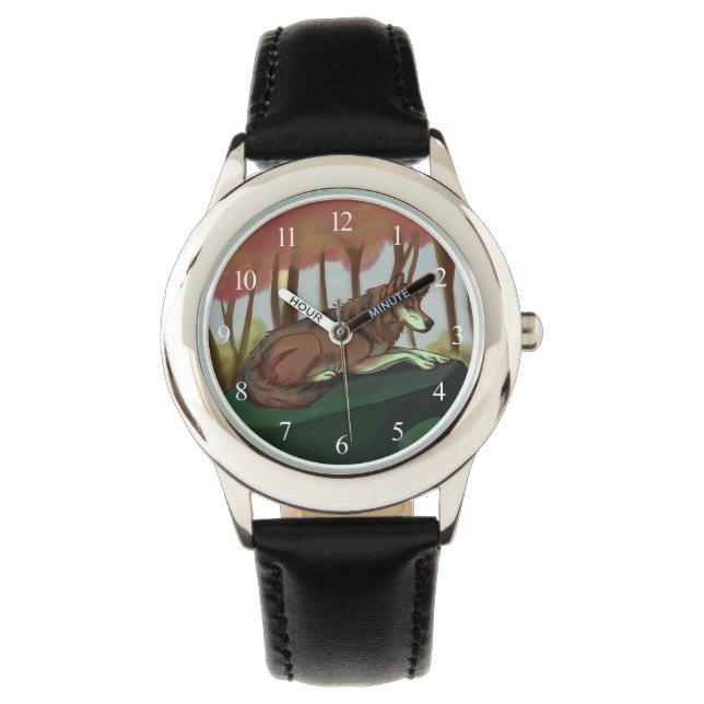 Europese Wolf Horloge (Voorkant)