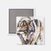 Europese Wolf Magneet (Voorkant / Achterkant)