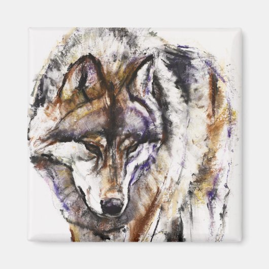 Europese Wolf Magneet (Voorkant)