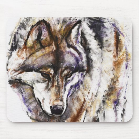 Europese Wolf Muismat (Voorkant)