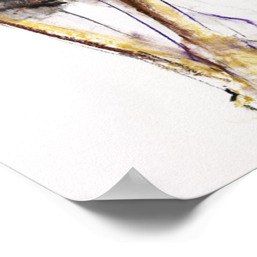 Europese Wolf Poster (Hoek)