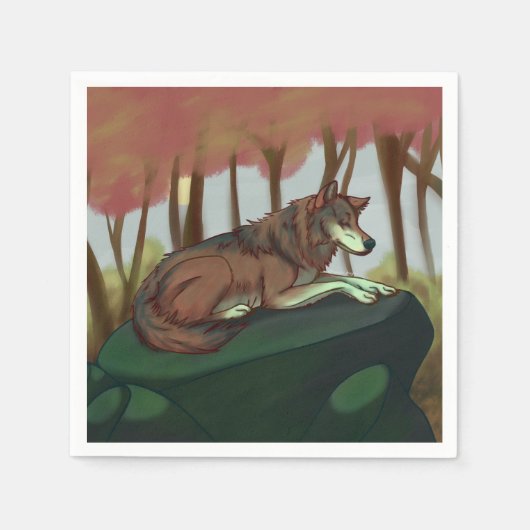 Europese Wolf Servet (Voorkant)