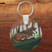 Europese Wolf Sleutelhanger (Voorkant)