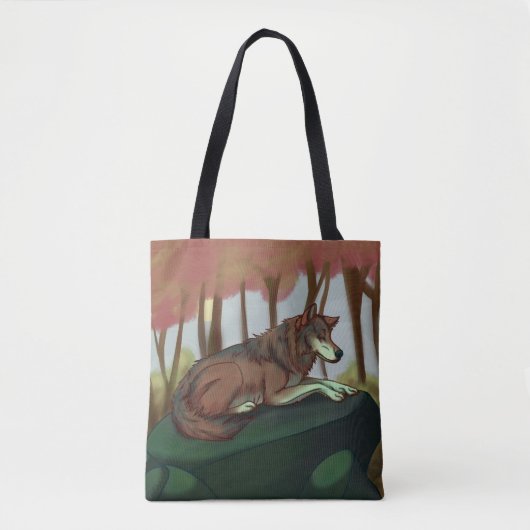 Europese Wolf Tote Bag (Voorkant)