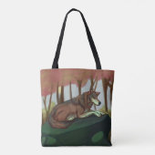 Europese Wolf Tote Bag (Achterkant)