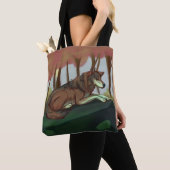 Europese Wolf Tote Bag (Dichtbij)