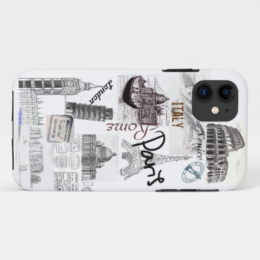 Europese wonderen Case-Mate iPhone case (Achterkant (horizontaal))