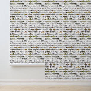 Europese zoetwatervisgroep behang