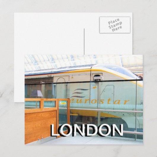 Eurostar St Pancras Kings Cross London briefkaart (Voorkant / Achterkant)