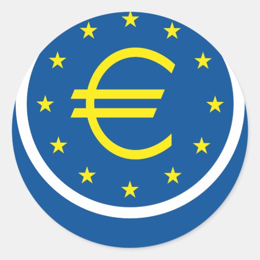 Eurosymboliek - Europese erfenis Ronde Sticker (Voorkant)