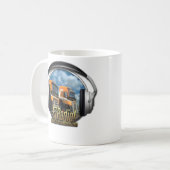 Eurotruck Radio 325 ml Klassieke witte Mok (Voorkant links)