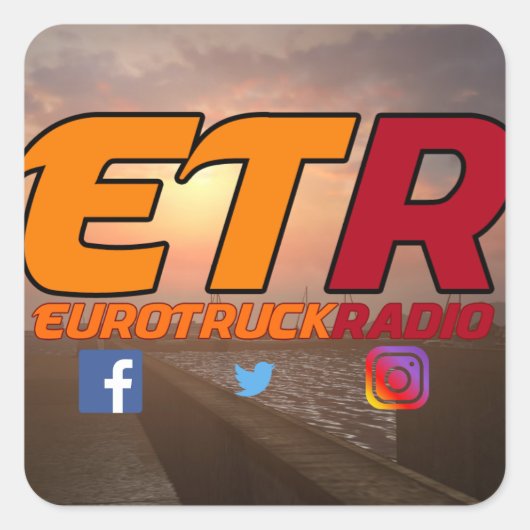 EuroTruckRadio Sticker Pack Design #1 (Voorkant)