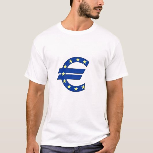 eurovalsymbool geldteken t-shirt (Voorkant)