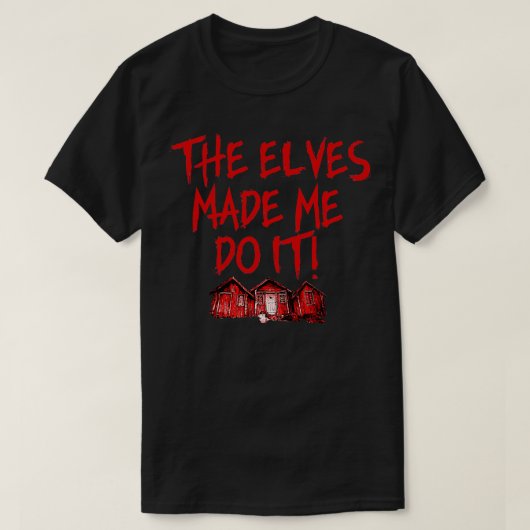Eurovisie Fire Saga The Elves liet me het doen T-shirt (Design voorkant)