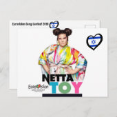 Eurovisiesongfestival 2018 briefkaart (Voorkant / Achterkant)