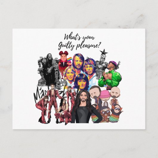 Eurovision Songcontest 2024 Malmo Sweden Singing Briefkaart (Voorkant)