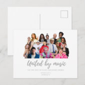 Eurovision Songcontest 2024 Malmo Sweden Singing Briefkaart (Voorkant / Achterkant)