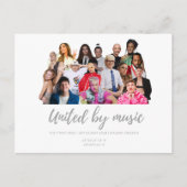 Eurovision Songcontest 2024 Malmo Sweden Singing Briefkaart (Voorkant)