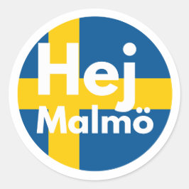 Eurovision Songcontest 2024 Unisex T-shirt Sweden Ronde Sticker