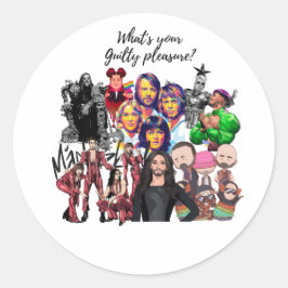 Eurovision Songcontest 2024 Unisex T-shirt Sweden Ronde Sticker