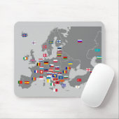 eurovlaggen mousepad muismat (Met muis)
