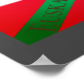 Euskadi Baskenland Artistieke vlag Poster (Hoek)