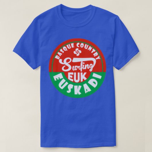 Euskadi Baskenland Surf Sticker T-shirt (Design voorkant)