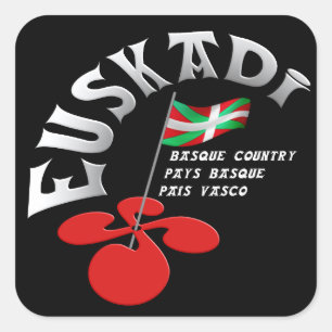 Euskadi Baskenland Vierkante Sticker