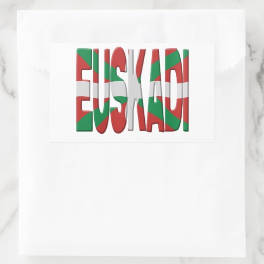 Euskadi - Basque flag Rechthoekige Sticker (Tas)