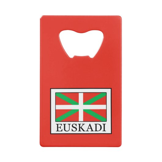 Euskadi Creditkaart Flessenopener (Voorkant)