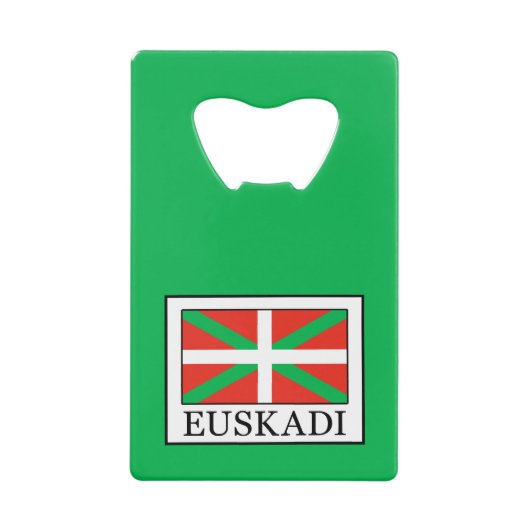 Euskadi Creditkaart Flessenopener (Voorkant)