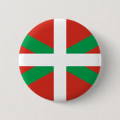 Euskadi Flag Basque Ikurrin Ikurrina Badge Button (Voorkant)